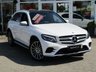 USED 2018 18 MERCEDES-BENZ GLC-CLASS 2.1 GLC 250 D 4MATIC AMG LINE PREMIUM 5d 201 BHP Finished in POLAR WHITE  with contrasting EBONY HEATED ELECTRIC LEATHER trim. This Top of the Range GLC is an upmarket SUV with a quality interior and plenty of space inside. This SUV has arguably the poshest feeling cabin in its class. It has great Interior space and a generous size boot. Features include 20" Alloys, Pan Roof, Sat Nav, Heated Leather, DAB, B/Tooth, Rear View Camera, Power Boot and much more. Mercedes Dealer serviced at 16508 miles, 22794 miles and on arrival at 26078 miles