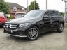 USED 2017 67 MERCEDES-BENZ GLC-CLASS 2.1 GLC 250 D 4MATIC AMG LINE 5d 201 BHP Finished in OBSIDIAN BLACK  with contrasting EBONY HEATED LEATHER trim. This GLC is an upmarket SUV with a quality interior and plenty of space inside. This SUV has arguably the poshest feeling cabin in its class. It has great Interior space and a generous size boot. Other features include Sat Nav, Full Heated Leather, DAB Radio, B/Tooth, Rear View Camera, Power Boot and much more. Dealer serviced at 34255 miles, 51117 miles and on arrival at 59487 miles.