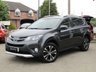 USED 2015 15 TOYOTA RAV4 2.2 D-4D INVINCIBLE 5d 150 BHP Finished in DECUMA GREY METALLIC with Heated Leather. This Rav4 is a roomy family car with a spacious and well laid out interior. It has plenty of high spec and with its adjustable rear seats makes it very versitile. Features include Sat Nav, DAB Radio, B/Tooth, Power rear Boot, Rear View Camera,18" Alloys, Front and rear parking sensors and much more. Burrows Doncaster Dealer serviced at 10366 miles, 20093 miles, 30136 miles, 40404 miles, 50412 miles and at 55126 miles. 12 Months MOT