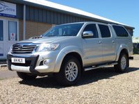 USED 2013 A TOYOTA HI-LUX 3.0 INVINCIBLE 4X4 D-4D DCB 169 BHP www.suffolkcarcentre.co.uk - Located a Reydon