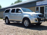 USED 2013 A TOYOTA HI-LUX 3.0 INVINCIBLE 4X4 D-4D DCB 169 BHP www.suffolkcarcentre.co.uk - Located a Reydon