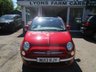 USED 2013 13 FIAT 500C 1.2 CONVERTIBLE LOUNGE 3d 69 BHP *Optional extra 16" Alloy Wheels + Rear Parking Sensors + Automatic Climate Control* Excellent Service History + Just Serviced, Two Previous Owners, NEW MOT, Great fuel economy! Only &pound;30 Road Tax!