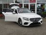USED 2018 67 MERCEDES-BENZ E-CLASS 3.0 E 350 D AMG LINE PREMIUM 5d 255 BHP Finished in POLAR WHITE with contrasting Electric Memory Black Heated Leather interior. This stylish comfortable and classy looking Estate offers loads of room and most importantly economy and performance with its punchy 255 BHP. Extras include Premium Pack, Sat Nav,  Panoramic Roof, Electric Boot, 20" AMG alloys, B/Tooth, Rear View Camera, Front and Rear Park Sensors, Electric Heated Leather, Rear Heated Seats and much more. JCT600 Dealer Serviced at 9210 miles, 15621 miles and at 31185 miles