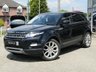 USED 2015 64 LAND ROVER RANGE ROVER EVOQUE 2.2 SD4 PURE TECH 5d 190 BHP Finished in SANTORINI BLACK MET with contrasting BLACK HEATED LEATHER Trim. This Evoque comes from one of the most desirable brands on the market today. It is great looking, Fun to drive and comfortable SUV has features which include, Panoramic Roof, Sat Nav, Rear Sensors, 20" ALLOYS, DAB, Meridian Speakers, Cruise Control, HEATED LEATHER SEATS, and Tinted Windows. Dealer serviced at 37643 miles, 47125 miles and at 56110 miles.