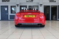 USED 2018 18 AUDI TT 2.0 TTS TFSI QUATTRO 2d 306 BHP FINISHED IN STUNNING RED COMPLIMENTED WITH BLACK LEATHER HEATED SPORTS SEATS + BEAUTIFUL, LOW MILEAGE 1 OWNER SPORTS CONVERTIBLE, COMES RECENTLY SERVICED AND IN SHOWROOM CONDITION THROUGHOUT + AUDI VIRTUAL COCKPIT DIGITAL DASH DISPLAY + BLUETOOTH PHONE AND MEDIA CONNECTIVITY + SELECTABLE DRIVING MODES + AUTOMATIC HEADLIGHTS + TTS BODY STYLING + AUDI MUSIC INTERFACE + ECO STOP/START SYSTEM + IN CAR ENTERTAINMENT AUX/USB + 4 WHEEL DRIVE + CRUISE CONTROL + ELECTRIC SPOILER + LED DAYTIME RUNNING LIG