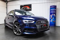 USED 2017 66 AUDI S3 2.0 S3 QUATTRO 4d 306 BHP HEATED SEATS+19" ALLOYS+NOGARO BLUE