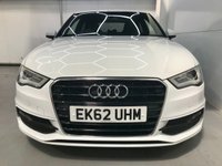USED 2012 62 AUDI A3 2.0 TDI S LINE 3d 148 BHP GLACIER WHITE, S LINE, B-TOOTH