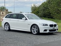 USED 2013 63 BMW 5 SERIES 2.0 520D M SPORT TOURING 5d 181 BHP Black Heated Leather Sat Nav