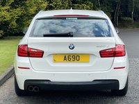 USED 2013 63 BMW 5 SERIES 2.0 520D M SPORT TOURING 5d 181 BHP Black Heated Leather Sat Nav