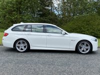 USED 2013 63 BMW 5 SERIES 2.0 520D M SPORT TOURING 5d 181 BHP Black Heated Leather Sat Nav