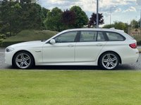 USED 2013 63 BMW 5 SERIES 2.0 520D M SPORT TOURING 5d 181 BHP Black Heated Leather Sat Nav