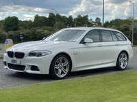 USED 2013 63 BMW 5 SERIES 2.0 520D M SPORT TOURING 5d 181 BHP Black Heated Leather Sat Nav