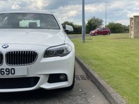 USED 2013 63 BMW 5 SERIES 2.0 520D M SPORT TOURING 5d 181 BHP Black Heated Leather Sat Nav