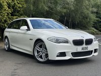 USED 2013 63 BMW 5 SERIES 2.0 520D M SPORT TOURING 5d 181 BHP Black Heated Leather Sat Nav