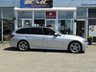 USED 2014 BMW 3 SERIES 320d M Sport 5dr Step Auto Finished in GLACIER SILVER with HEATED EBONY LEATHER trim. This BMW is practical, economical and pretty good fun to drive. It packs a punch and with features that include Tinted Windows, SAT NAV, Heated Seats, B/TOOTH, 18" Alloys, Cruise Control, REAR PARK SENSORS it's a must have prestige family estate. Dealer Serviced at 17109 miles, 27447 miles, 39537 miles and on arrival at 64269 miles.