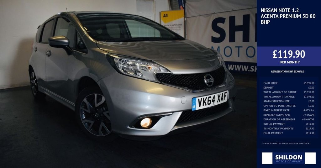 View our NISSAN NOTE
