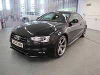 USED 2014 64 AUDI A5 2.0 TDI BLACK EDITION 2d 177 BHP THIS STUNNING BLACK EDITION AUDI A5 HAS BEEN TAKEN IN PART EXCHANGE. WITH AUDI SERVICE HISTORY & 2 KEYS