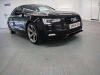 USED 2014 64 AUDI A5 2.0 TDI BLACK EDITION 2d 177 BHP THIS STUNNING BLACK EDITION AUDI A5 HAS BEEN TAKEN IN PART EXCHANGE. WITH AUDI SERVICE HISTORY & 2 KEYS