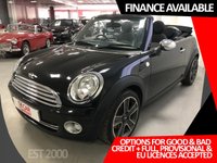 USED 2009 59 MINI CONVERTIBLE 1.6 COOPER 2d 120 BHP * PARKING SENSORS * CLIMATE * BLUETOOTH * 17 INCH ALLOY WHEELS *