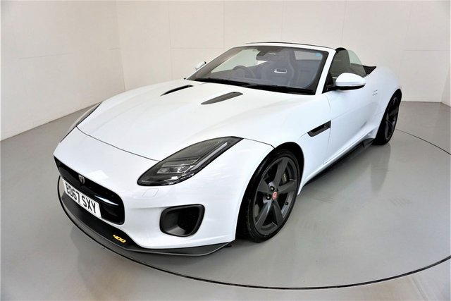 2017 67 Jaguar F-Type 3.0 V6 SPORT 2d 395 BHP-1 PRIVATE OWNER-MERIDIAN SOUND SYSTEM-ELECTRIC MEMORY SEATS-REVERSE CAMERA-SATNAV-DAB RADIO-BLUETOOTH-CLIMATE CONTROL-CRUISE CONTROL-MFSW-HEATED BLACK LEATHER WITH YELLOW STICHING-FIVE SPOKE 20
