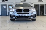 USED 2018 68 BMW X6 3.0 XDRIVE30D M SPORT 4d AUTO 255 BHP FINISHED IN STUNNING METALLIC GREY WITH ELECTRICALLY ADJUSTABLE FULL BLACK LEATHER HEATED SEATS WITH MEMORY PACK PLUS LUMBAR SUPPORT + 1 OWNER FROM NEW WITH A FULLY DOCUMENTED BMW MAIN DEALER SERVICE HISTORY AND THE BALANCE OF BMW'S MANUFACTURERS WARRANTY UNTIL OCTOBER 2021 + PROFESSIONAL SATELLITE NAVIGATION AND MEDIA + DRIVING ASSISTANT + DAB DIGITAL RADIO + BLUETOOTH MEDIA + HARMON KARDON SURROUND SOUND SYSTEM + HEATED FRONT AND REAR SEATS + HEAD UP DISPLAY + VOICE COMMAND + 360 VIEW CAMERA