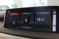 USED 2018 68 BMW X6 3.0 XDRIVE30D M SPORT 4d AUTO 255 BHP FINISHED IN STUNNING METALLIC GREY WITH ELECTRICALLY ADJUSTABLE FULL BLACK LEATHER HEATED SEATS WITH MEMORY PACK PLUS LUMBAR SUPPORT + 1 OWNER FROM NEW WITH A FULLY DOCUMENTED BMW MAIN DEALER SERVICE HISTORY AND THE BALANCE OF BMW'S MANUFACTURERS WARRANTY UNTIL OCTOBER 2021 + PROFESSIONAL SATELLITE NAVIGATION AND MEDIA + DRIVING ASSISTANT + DAB DIGITAL RADIO + BLUETOOTH MEDIA + HARMON KARDON SURROUND SOUND SYSTEM + HEATED FRONT AND REAR SEATS + HEAD UP DISPLAY + VOICE COMMAND + 360 VIEW CAMERA