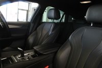 USED 2018 68 BMW X6 3.0 XDRIVE30D M SPORT 4d AUTO 255 BHP FINISHED IN STUNNING METALLIC GREY WITH ELECTRICALLY ADJUSTABLE FULL BLACK LEATHER HEATED SEATS WITH MEMORY PACK PLUS LUMBAR SUPPORT + 1 OWNER FROM NEW WITH A FULLY DOCUMENTED BMW MAIN DEALER SERVICE HISTORY AND THE BALANCE OF BMW'S MANUFACTURERS WARRANTY UNTIL OCTOBER 2021 + PROFESSIONAL SATELLITE NAVIGATION AND MEDIA + DRIVING ASSISTANT + DAB DIGITAL RADIO + BLUETOOTH MEDIA + HARMON KARDON SURROUND SOUND SYSTEM + HEATED FRONT AND REAR SEATS + HEAD UP DISPLAY + VOICE COMMAND + 360 VIEW CAMERA