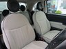 USED 2012 62 FIAT 500 1.2 LOUNGE 3d 69 BHP Finished in BOSSA NOVA White with contrasting grey trim. This updated small retro-style car is ideal for the first time driver and small family. Features include Panoramic Roof, Alloy wheels, Front Fogs, Air Con, &pound;30 Road Tax, 2 Keys, and Blue Tooth to name just a few. Dealer seviced at 5886 miles, 15161 miles, 26416 miles, 41792 miles, 49170 miles, 57783 miles and at 60700 miles on arrival. MOT due 23/6/2022.