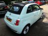 USED 2014 64 FIAT 500C 1.2 CONVERTIBLE LOUNGE 3d 69 BHP *Optional extra Automatic Climate Control + Rear Parking Sensors* Excellent Service History + Just Serviced, One Previous Owner, MOT until March 2022, Great fuel economy! Only &pound;30 Road Tax!