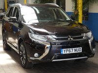USED 2017 67 MITSUBISHI OUTLANDER 2.0 PHEV JURO 5d 200 BHP SAT NAV PART LEATHER INTERIOR VAT Q