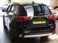USED 2017 67 MITSUBISHI OUTLANDER 2.0 PHEV JURO 5d 200 BHP SAT NAV PART LEATHER INTERIOR VAT Q