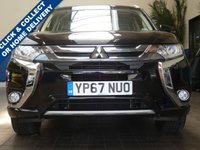 USED 2017 67 MITSUBISHI OUTLANDER 2.0 PHEV JURO 5d 200 BHP SAT NAV PART LEATHER INTERIOR VAT Q
