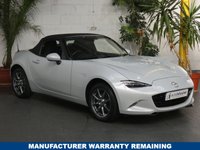 USED 2019 19 MAZDA MX-5 1.5 SE PLUS 2d 131 BHP STUNNING EXAMPLE ONE OWNER SERVICE HISTORY FREE 12 MONTHS GOLD WARRANTY