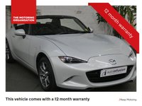 USED 2019 19 MAZDA MX-5 1.5 SE PLUS 2d 131 BHP STUNNING EXAMPLE ONE OWNER SERVICE HISTORY FREE 12 MONTHS GOLD WARRANTY