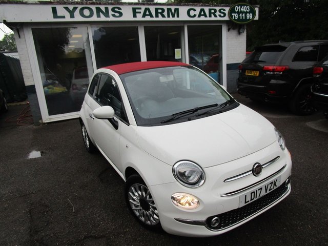 2017 17 Fiat 500c 0.9 TWINAIR CONVERTIBLE  LOUNGE 3d 85 BHP NEW SHAPE *7