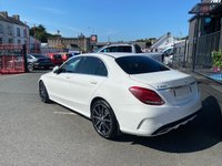 USED 2014 64 MERCEDES-BENZ C-CLASS 2.1 C220 BLUETEC AMG LINE 4d 170 BHP FULL BLACK LEATHER
