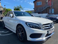 USED 2014 64 MERCEDES-BENZ C-CLASS 2.1 C220 BLUETEC AMG LINE 4d 170 BHP FULL BLACK LEATHER
