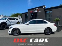 USED 2014 64 MERCEDES-BENZ C-CLASS 2.1 C220 BLUETEC AMG LINE 4d 170 BHP FULL BLACK LEATHER