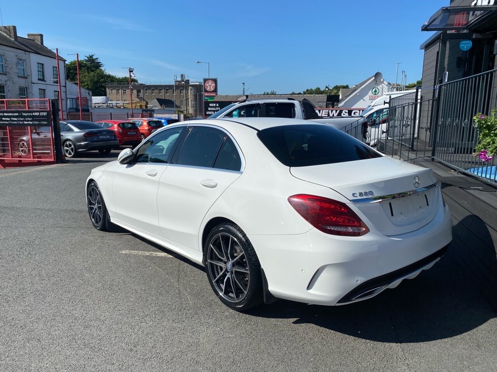 USED 2014 64 MERCEDES-BENZ C-CLASS 2.1 C220 BLUETEC AMG LINE 4d 170 BHP FULL BLACK LEATHER