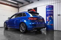 USED 2014 64 AUDI A3 2.0 S3 SPORTBACK QUATTRO 5d 296 BHP SUPERSPORT SEATS+SEPANG BLUE+NAV
