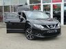 USED 2015 64 NISSAN QASHQAI 1.5 DCI TEKNA 5d 108 BHP Finished in PEARL BLACK with contrasting EBONY BLACK HEATED SEATS. The Qashqai is one of the best selling SUV's around at the moment. This Top of the range edition is comfy, easy to drive and has enough space for 5 adults. Features include, Full heated leather, Sat Nav, Pan Roof, Electric Seats, Auto Park, 360 Reverse Cameras, B/Tooth and much more. Dealer serviced at 9405 miles, 17414 miles, 26823 miles and at 54285 miles (inc Cam Belt and Water Pump)