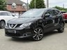USED 2015 64 NISSAN QASHQAI 1.5 DCI TEKNA 5d 108 BHP Finished in PEARL BLACK with contrasting EBONY BLACK HEATED SEATS. The Qashqai is one of the best selling SUV's around at the moment. This Top of the range edition is comfy, easy to drive and has enough space for 5 adults. Features include, Full heated leather, Sat Nav, Pan Roof, Electric Seats, Auto Park, 360 Reverse Cameras, B/Tooth and much more. Dealer serviced at 9405 miles, 17414 miles, 26823 miles and at 54285 miles (inc Cam Belt and Water Pump)