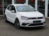 USED 2016 16 VOLKSWAGEN POLO 1.8 GTI 5d 189 BHP Finished in PURE WHITE with contrasting retro cloth trim. This Polo is quick and great fun to drive. The Polo is one of the best selling and popular small cars around. It is very comfortable and practical, with a distinct upmarket feel to it. Features include 17" Alloys, DAB, 2 Keys, B/Tooth, Daytime Run Lights and much more. Dealer serviced at 12488 miles, 19691 miles, 27527 miles and on arrival at 39387 miles. 12 Months MOT.