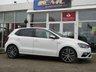 USED 2016 16 VOLKSWAGEN POLO 1.8 GTI 5d 189 BHP Finished in PURE WHITE with contrasting retro cloth trim. This Polo is quick and great fun to drive. The Polo is one of the best selling and popular small cars around. It is very comfortable and practical, with a distinct upmarket feel to it. Features include 17" Alloys, DAB, 2 Keys, B/Tooth, Daytime Run Lights and much more. Dealer serviced at 12488 miles, 19691 miles, 27527 miles and on arrival at 39387 miles. 12 Months MOT.