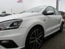 USED 2016 16 VOLKSWAGEN POLO 1.8 GTI 5d 189 BHP Finished in PURE WHITE with contrasting retro cloth trim. This Polo is quick and great fun to drive. The Polo is one of the best selling and popular small cars around. It is very comfortable and practical, with a distinct upmarket feel to it. Features include 17" Alloys, DAB, 2 Keys, B/Tooth, Daytime Run Lights and much more. Dealer serviced at 12488 miles, 19691 miles, 27527 miles and on arrival at 39387 miles. 12 Months MOT.