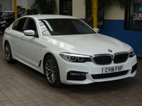 USED 2018 18 BMW 5 SERIES 2.0 520I M SPORT 4d 181 BHP SAT NAV LEATHER HEATED SEATS VAT Q