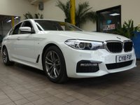 USED 2018 18 BMW 5 SERIES 2.0 520I M SPORT 4d 181 BHP SAT NAV LEATHER HEATED SEATS VAT Q