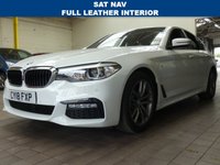 USED 2018 18 BMW 5 SERIES 2.0 520I M SPORT 4d 181 BHP SAT NAV LEATHER HEATED SEATS VAT Q