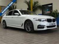 USED 2018 18 BMW 5 SERIES 2.0 520I M SPORT 4d 181 BHP SAT NAV LEATHER HEATED SEATS VAT Q