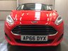 USED 2016 66 FORD FIESTA 1.2 ZETEC 3d 81 BHP FINANCE RATES  FROM 6.9 % APR